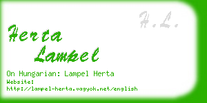herta lampel business card